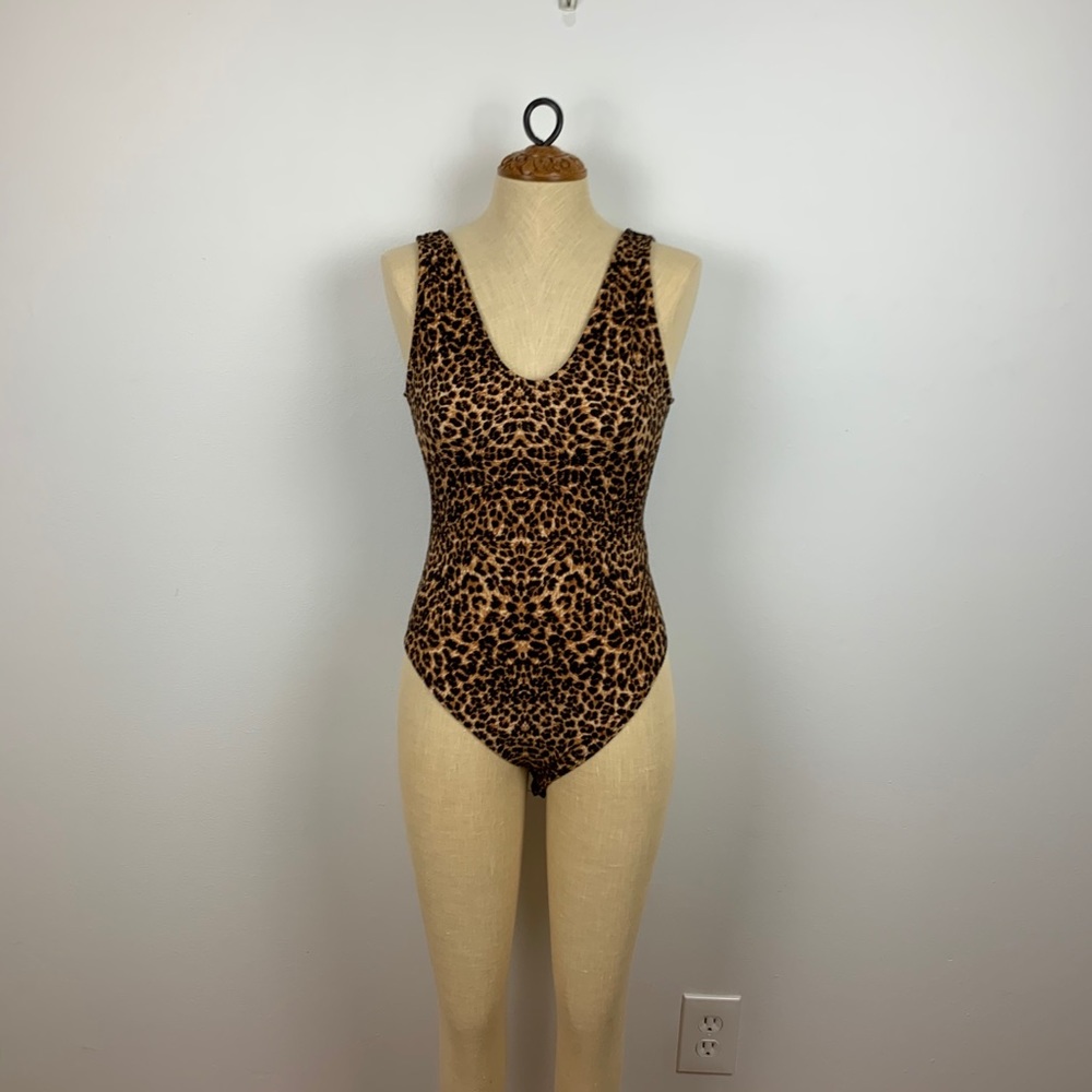 Leopard print bodysuit
